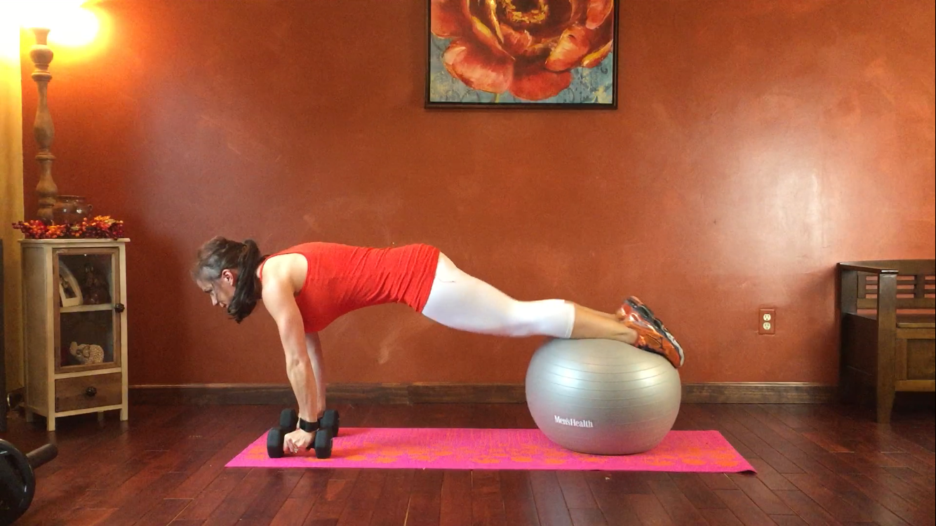 5-Minute Arm & Back Workout + 10-Minute Stability Ball Butt & Belly ...